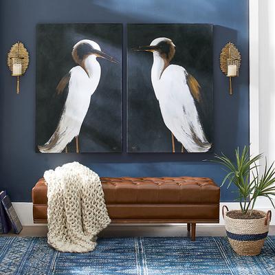 White Heron Wall Art - Ii, 30" X 45" - Grandin Road