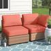 Latitude Run® Larren Indoor/Outdoor Cushion Covers Acrylic in Red/Pink | 4 H x 26.5 W in | Wayfair CK-BELLE-03a-TANGERINE