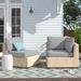 Latitude Run® Larrissa Outdoor Cushion Cover Acrylic in Gray | 6 H in | Wayfair CK-HB-BARBADOS-07c-GREY