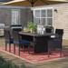 Lark Manor™ Anastase 7 Piece Outdoor Patio Dining Set w/ Cushions Metal | Wayfair 660B293C647146F997DDBB9A8E569349