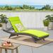 Wade Logan® Billur Reclining Single Chaise w/ Cushions in Gray | 15 H x 27.5 W x 79.25 D in | Outdoor Furniture | Wayfair BRYS7234 34365709