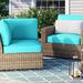 Latitude Run® Larrissa Indoor/Outdoor Cushion Cover Acrylic in Green/Blue | 6 H in | Wayfair CK-HB-BARBADOS-06d-ARUBA