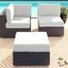 Latitude Run® Larrissa Outdoor Cushion Cover Acrylic in Gray/Brown | Wayfair CK-BARBADOS-10c-WHITE