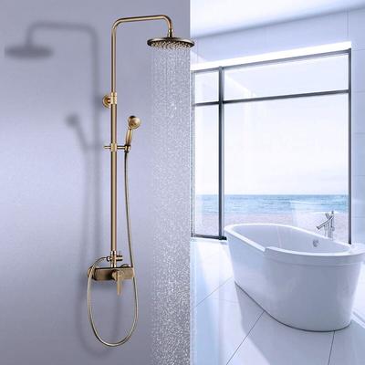 Messing Duschsystem mit schwenkbarer Duscharm für die Wandmontage Badzimmer Duscharmatur