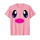 Mini Schwein Kostüm Süßes Pinkes Schweinchen Gesicht Ferkel T-Shirt