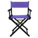 Casual Home Folding Director Chair Solid Wood in Black/Indigo | 33.75 H x 21.75 W x 17 D in | Wayfair A415D8BC12D843AFA3CD28BD4C4617CE