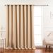 Alcott Hill® Scarsdale Solid Blackout Thermal Grommet Single Curtain Panel Polyester in White/Brown | 100" W x 96" L | Wayfair ACOT4343 38139392