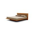 Copeland Furniture Moduluxe Solid Wood and Platform Bed Wood and /Upholstered/Microfiber/Microsuede in Black/Brown | 35 H x 82 W x 86 D in | Wayfair