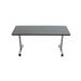 Rectangular Folding Table Metal in Gray/White AmTab Manufacturing Corporation | 29 H x 60 W x 18 D in | Wayfair CB1860