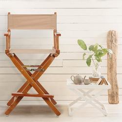 Casual Home Folding Director Chair Solid Wood in Brown | 39.5 H x 23 W x 19 D in | Wayfair CHFL1214 33417987