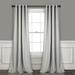 Lush Decor Insulated Solid Blackout Thermal Grommet Curtain Panels 108.0 H in Polyester in Light Gray | 52"W x 108"L | Wayfair 16T003463