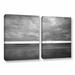 ArtWall 'Surf City NC Pillars' Photographic Print Multi-Piece Image on Canvas Canvas, Cotton in Black/White | 18 H x 28 W x 2 D in | Wayfair
