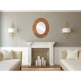 Ebern Designs Rubinstein Framed Oval Accent Mirror Wood in Gray/Black/Brown | 37 H x 27 W x 1 D in | Wayfair 8C7C7582DC4A4B15BE0F95FC9B6B54B2
