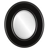 Charlton Home® Woodley Framed Oval Accent Mirror Wood in Gray/Black | 37 H x 31 W x 1 D in | Wayfair 44B1D4BD0E6242648BD1EF52E4151840