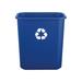 Suncast Commercial Resin 7 Gallon Trash Can Plastic in Blue | 15.25 H x 10.5 W x 14.5625 D in | Wayfair TCIND712BLR