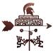 SWEN Products Ari NCAA Weathervane Metal/Steel in Brown/Gray | 25.5 H x 14 W x 4 D in | Wayfair 1838-Side