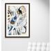 Casa Fine Arts 'Infinite Coaster' Framed Print Brown/Blue/White Paper, Copper in Blue/Brown/White | 43 H x 31 W x 1.13 D in | Wayfair 9252-01