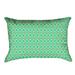 Latitude Run® Avicia Indoor/Outdoor Lumbar Pillow Polyester/Polyfill blend in Orange/Green | 14 H x 20 W x 3 D in | Wayfair