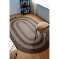 Brown 22 x 0.5 in Area Rug - Winston Porter Tookes Indoor/Outdoor Area Rug- Round Rug Metal | 22 W x 0.5 D in | Wayfair