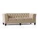 Darby Home Co Kirtin 89" Tuxedo Arm Sofa Polyester/Other Performance Fabrics in Brown | 31.5 H x 89 W x 38 D in | Wayfair