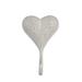 Winston Porter Bridport Heart Wall Hook Metal in White | 5.75 H x 3.5 W x 1.75 D in | Wayfair 83792FBA39DB4E2CA1BF46532130C3C4