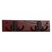 Winston Porter Tildenville Wall Mounted Coat Rack Wood/Metal in Brown | 2.25 H x 10 W x 1.75 D in | Wayfair 49E5D339F9634487A3190BE46BA0469B