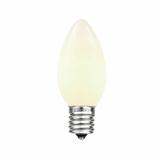 Novelty Lights 7 Watt, C9 Incandescent Dimmable Light Bulb, E17/Intermediate Base, Ceramic in White | 3 H in | Wayfair C9-7C-WH