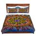 East Urban Home Ram Marie Cheung Mandala Duvet Cover Set Microfiber in Blue/Green/Red | 1 King Duvet Cover + 2 King Shams | Wayfair