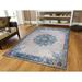 Blue/Gray 24 x 0.5 in Area Rug - World Menagerie Meyersdale Oriental Indoor/Outdoor Area Rug Microfiber | 24 W x 0.5 D in | Wayfair