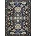 Blue/Gray 96 x 0.57 in Area Rug - Alcott Hill® Boulton Night Bloom Storm/Blue Area Rug Polypropylene | 96 W x 0.57 D in | Wayfair