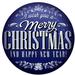 The Holiday Aisle® Merry Christmas Round Decorative Accent Metal | 16 H x 16 W x 1 D in | Wayfair 52A79984A27840B18701B8299F8AD290