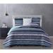 Wrought Studio™ Clemson Reversible Quilt Set Microfiber in Blue | Full/Queen | Wayfair 87B5CD55B70945D9AE64E88D5BAB9257