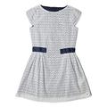 ESPRIT KIDS Mädchen Woven Dress SS Kleid, Weiß (Off White 110), 164 (Herstellergröße: L)