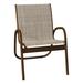 Latitude Run® Gardenella Stacking Patio Dining Armchair Sling | 34 H x 24 W x 28.5 D in | Wayfair 6CD707B7EBFB46F794DBE73335F78B08