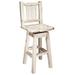 Loon Peak® Homestead Collection 30" Bar Stool Wood in White | 44 H x 18 W x 19 D in | Wayfair 3D8A02B87095481DB8C09311A6D67807