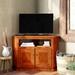 Loon Peak® Lapierre Solid Wood Corner TV Stand for TVs up to 50" Wood in Green | 32 H in | Wayfair ACA3EFA41091443198279C9D6E826641