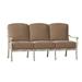 Woodard Casa 77.75" Wide Patio Sofa Metal/Sunbrella® Fabric Included in Black/Brown | 35.25 H x 77.75 W x 35.5 D in | Wayfair 3Y0420-92-27Y