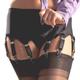 premier lingerie Lycra 10 Strap Suspender Belt for Stockings (PL11) [UK] ([XL] (Waist 102-107 cm), Black)