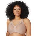 Glamorise Women's Full Figure MagicLift Wirefree Minimizer Support Bra #1003 Full Cup Full Coverage Bra, Beige (Café 211), 40G (Manufacturer Size:40G)