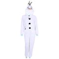White, All in One Piece Pyjama, Onesie for Ladies Olaf Frozen Disney - XS