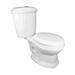 The Renovators Supply Inc. Sheffield Dual-Flush Round Two-Piece Toilet ( Slow Close Seat Included) in White | 31.75 H x 18.75 W x 25.5 D in | Wayfair