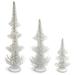 The Holiday Aisle® 3 Piece Frosted Pine Trees Set Plastic | 24.5 H x 9 W x 9 D in | Wayfair 6C751DED955741249F91722081351DD6