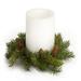 The Holiday Aisle® Pine Plastic Candle Wreath Plastic in Green | 20 H x 13 W x 3 D in | Wayfair 2546AA800F0447DBB9EF0DFBC1B49BC5