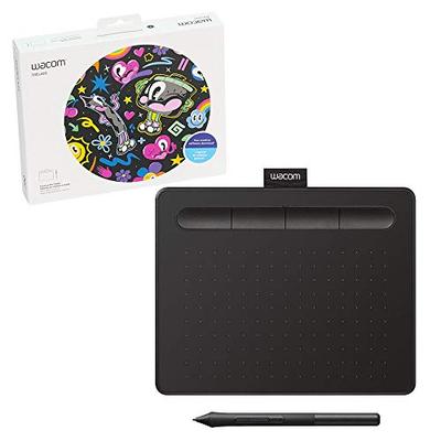 Wacom Intuos Drawing Tablet with 3 Bonus Software Included, 7.9"x 6.3", Black (CTL4100)