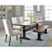 Gracie Oaks Minehead 6 Piece Dining Set Wood/Upholstered in Brown | 30 H x 41.75 W x 90 D in | Wayfair 4721A207FC294ECFBC818DC24464A7B6