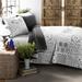 Monique Quilt Charcoal 3Pc Set King - Lush Decor 16T003644