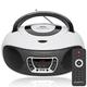 Grouptronics GTCD-501 Stereo BoomBox Portable CD Player Radio With USB, MP3 Player & AUX IN for Smartphone & Tablet White