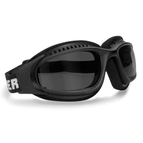 Bertoni AF113 Motorrad Brille, schwarz