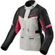Revit Outback 3 Damen Motorrad Textiljacke, pink-silber, Größe 34