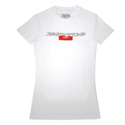 Spidi Flash T-Shirt dames, blanc, taille L pour Femmes